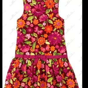 NWOT Gymboree 2012 Fall 1 Butterfly Girl Floral Corduroy Jumper Dress Size 4